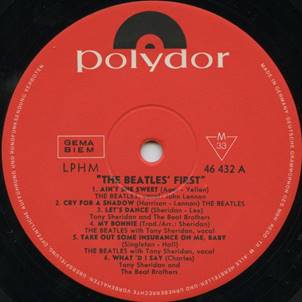 BLP The Beatles' First GERMANY MONO SA