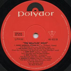 BLP The Beatles' First GERMANY MONO SB
