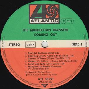 RS LP Manhattan Transfer Coming Out GER A.jpg