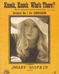 Sheet Mary Hopkin Knock Knock Who's There.jpg